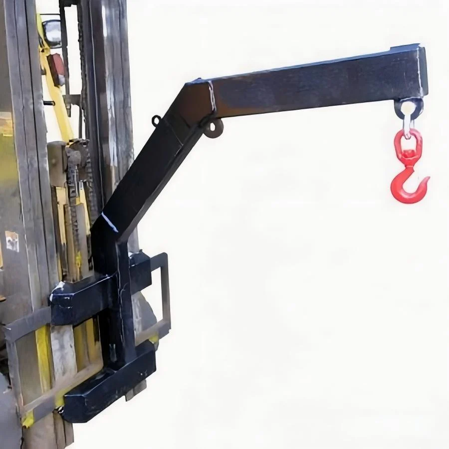 Forklift CMJ-2 jib attachment with extended lifting boom