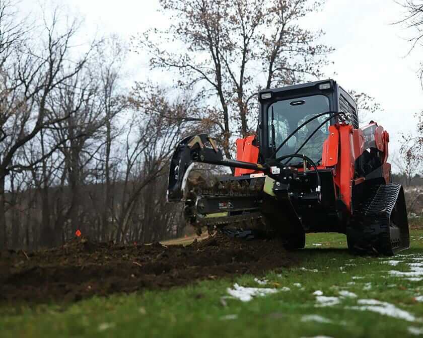 Skid Steer Trencher vs. Excavator: Which Is Better for Trenching?