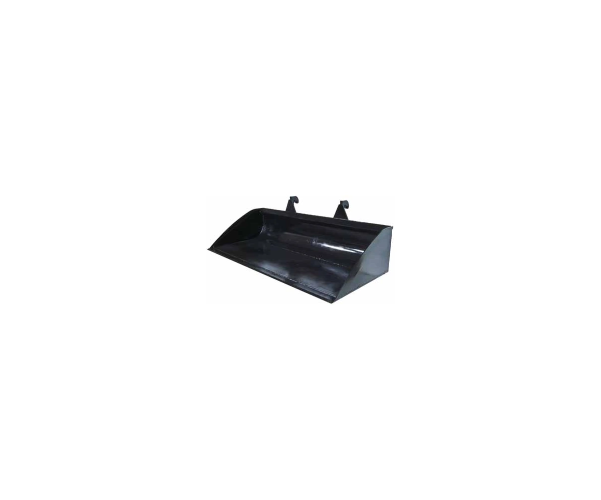 Agricultural leveler bucket with wide flat grading edge