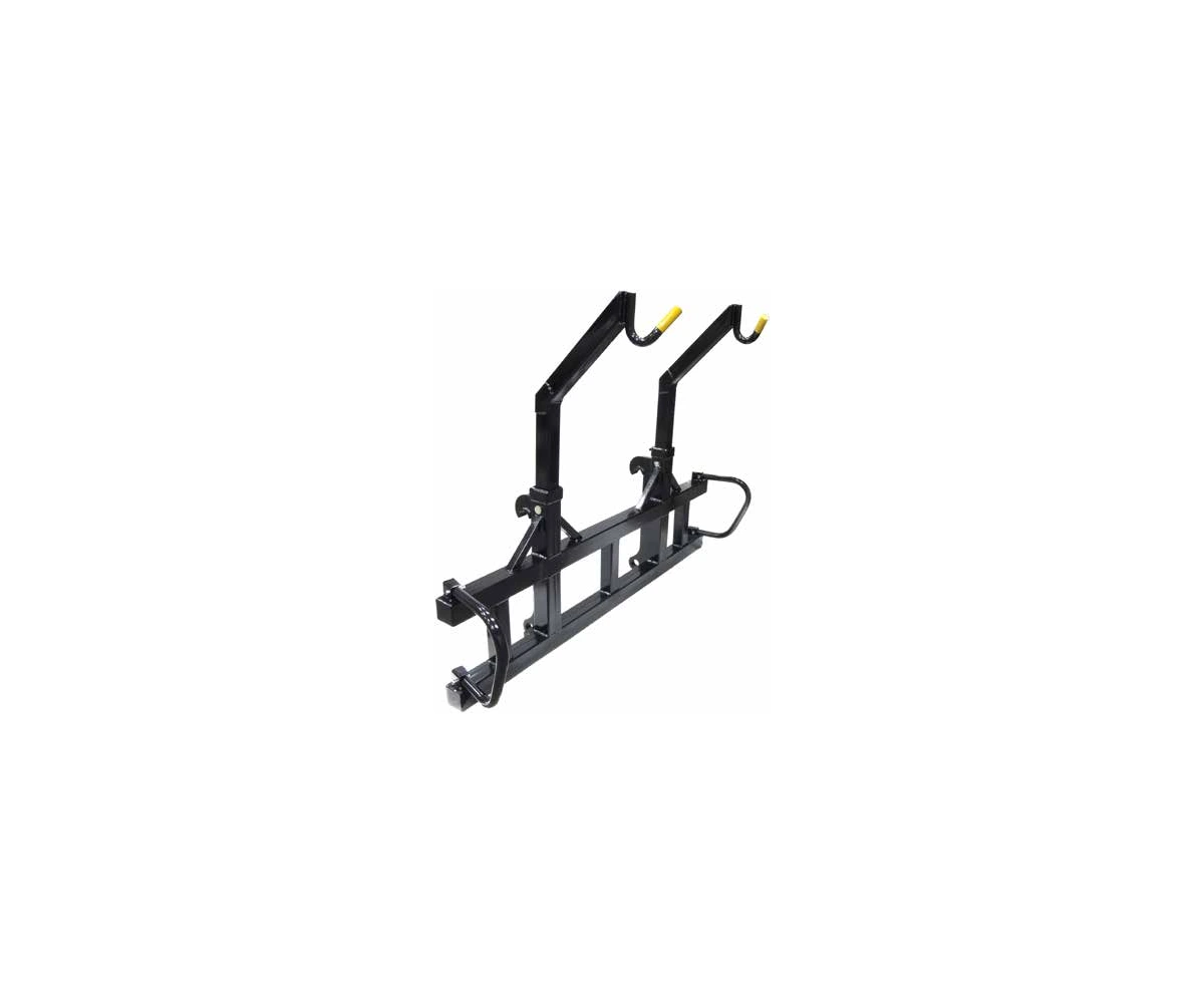 Loader big bag lifting frames with overhead lifting hooks