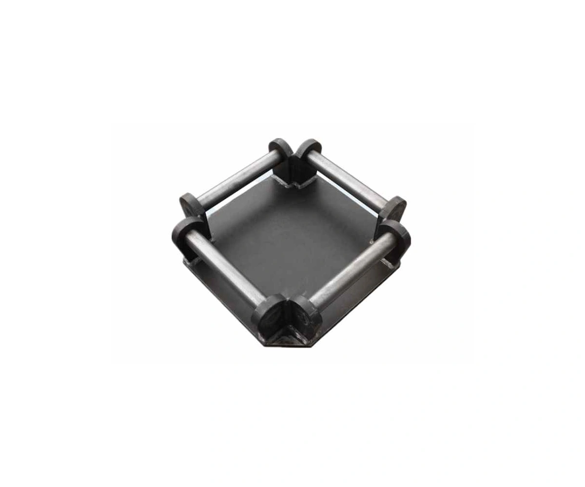 Cross mounting bracket with straight steel base