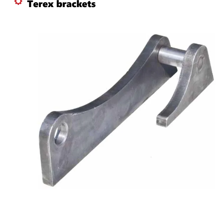 Steel Terex brackets mounting connection shown in catalog diagram