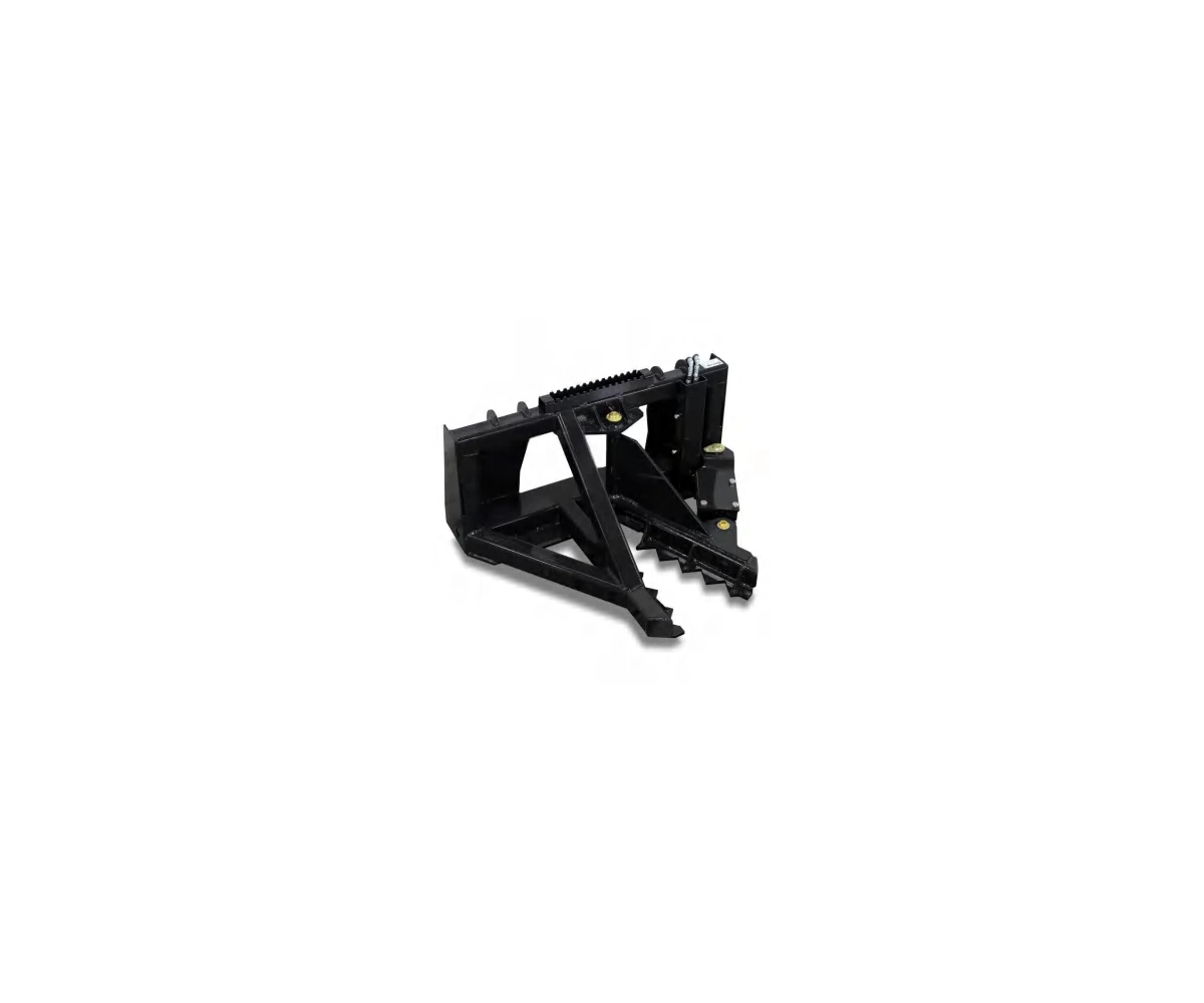 Tree and fence post puller with hydraulic gripping jaws