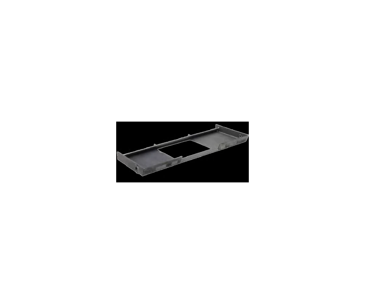 Steel skid steer weld on mounting plate with flat back